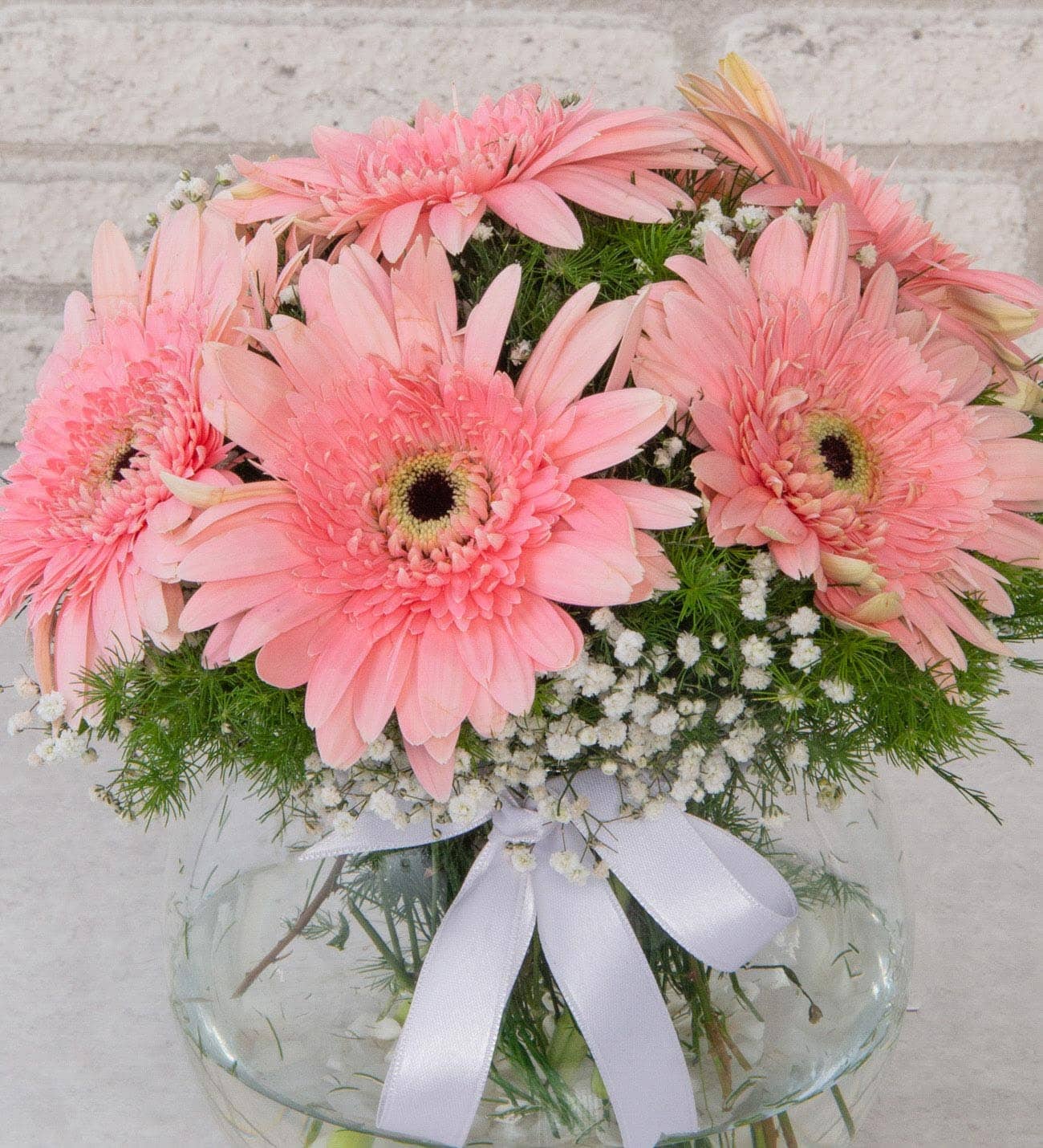 Paşabahçe Vazoda Aşk Pembesi Gerberalar - Görsel 2 - Uşak Çiçek