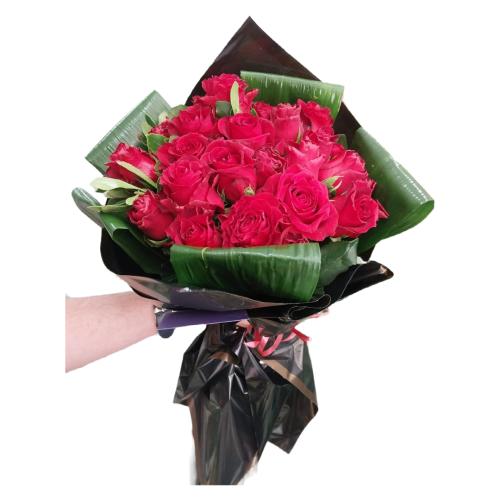 25 adet kırmzıı gül buketi